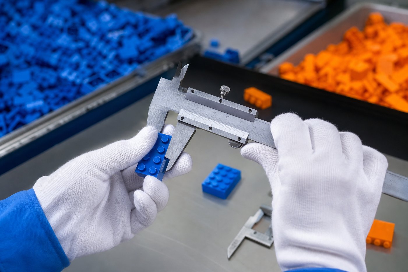 Control de calidad de bloques ABS en fábrica