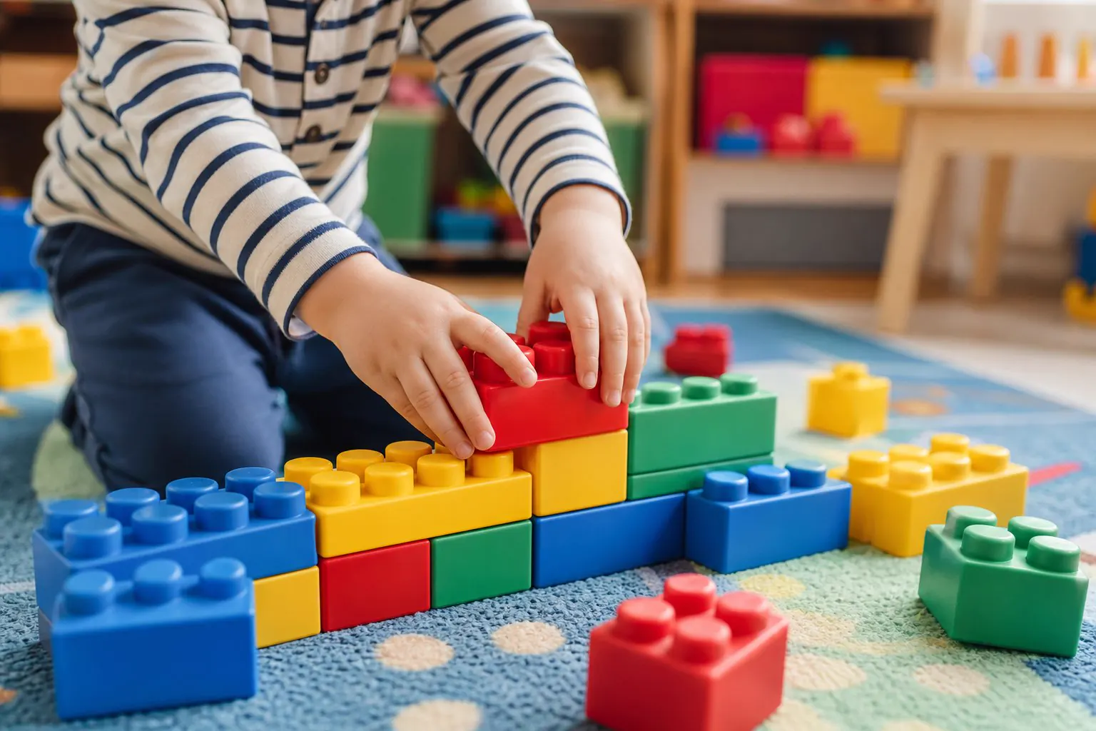 Bloques preescolar mayoreo — piezas grandes para niños