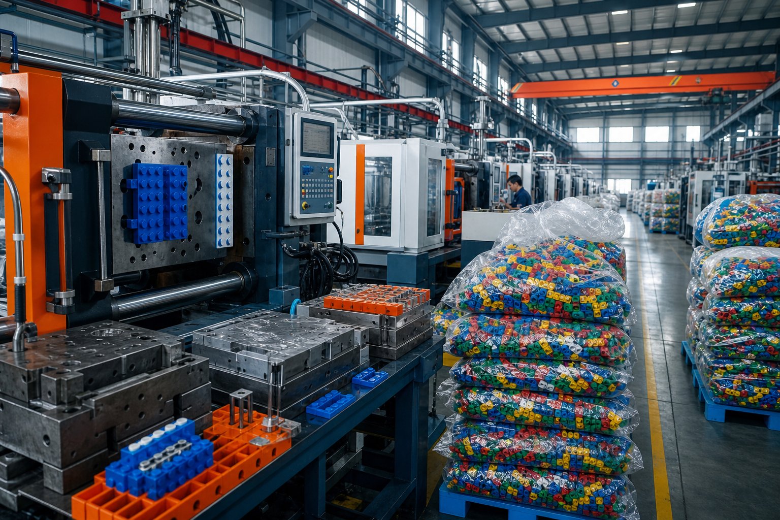 Fábrica de juguetes Chenghai — producción de bloques de construcción