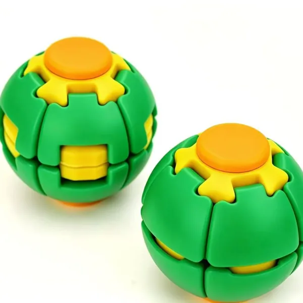 Pelota Antiestrés 3D Impresa a Color: Spinner de Dedo con Bloques Prensables y Giro