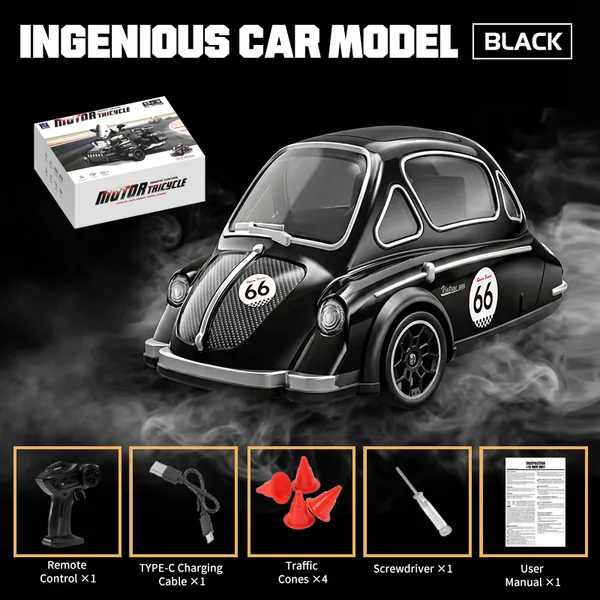 Auto de drift RC 1:43 escala 3 ruedas 2.4G – Bloquelandia