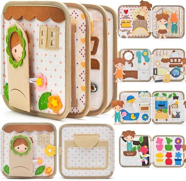 Libro Ocupado de Fieltro Montessori