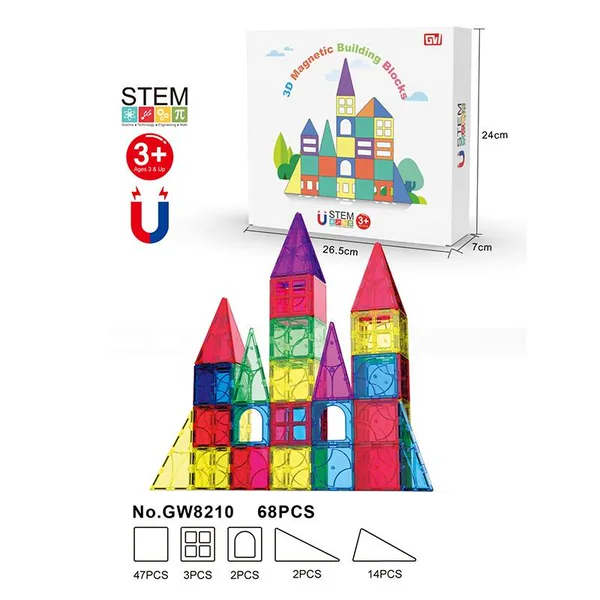 Set de Bloques Magnéticos 3D DIY Educativos CPS242055