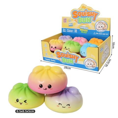 Display Box de Mini Conejitos Squishy Gradiente - Bloquelandia