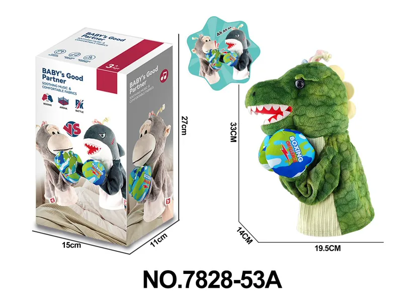 Xule Dinosaurio Boxer de Peluche – Juguete Interactivo Padres-Hijos, Alivio de Estrés y Educativo, Peluche