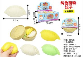 Set de 3 Dumplings Squishy Color Sólido - Bloquelandia