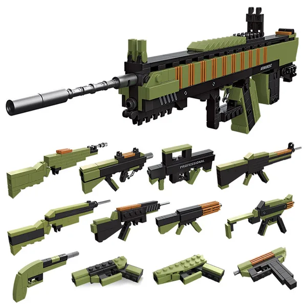 Set de Bloques de Construcción Spinner Rille Gun 12 en 1 (441 pzas)
