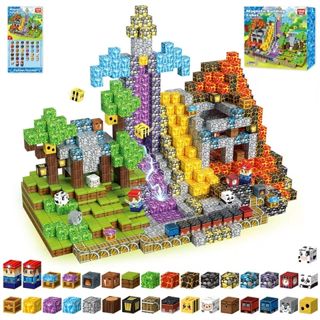 Set de Bloques Magnéticos Crystal Mine – 64 piezas para construcción libre, juego de roles y aprendizaje temprano