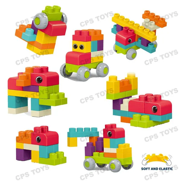 Juego de Bloques de Construcción Suaves Educativos STEM