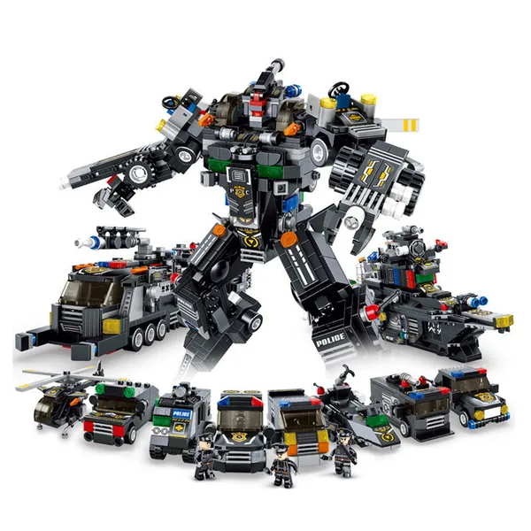 Juguete de Bloques de Construcción Robot Deformable 832+ Piezas
