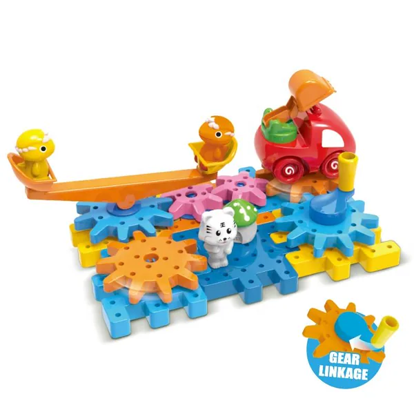 Set de Bloques de Construcción de Animales con Engranajes, 31 pzas