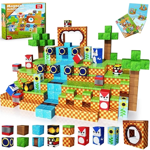 Set de Bloques Magnéticos Bloquelandia Adventure – 16 Piezas para Construcción Libre y Juego de Roles