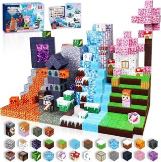 Set de Bloques Magnéticos Lava Forest – 32 piezas por caja, mayoreo