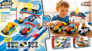 Set de Bloques de Construcción Go-Kart Racing 53 Piezas – Bloques Grandes para Mayoreo