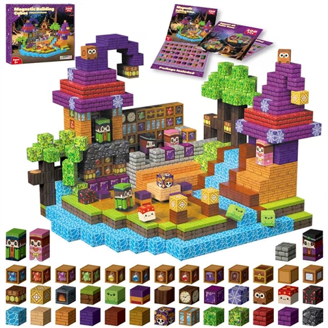 Magic House – Set de Bloques Magnéticos de Construcción (15.5 G.W / 14.5 N.W, 2.5 mm imán)