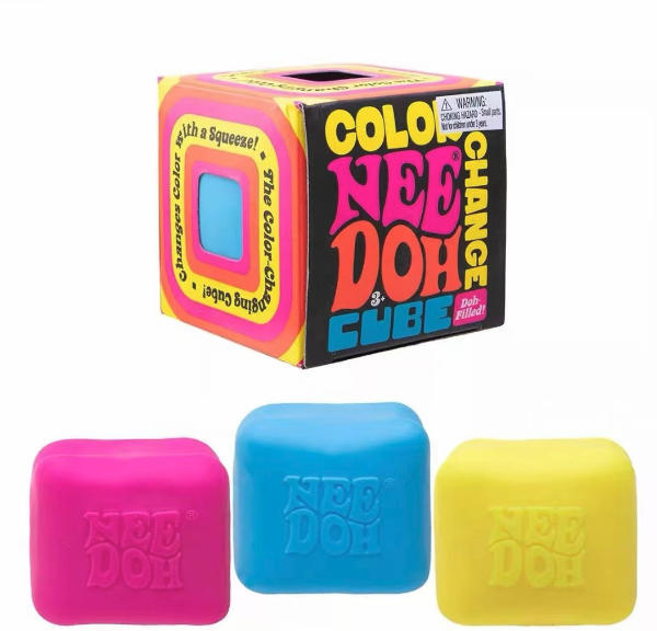 Cubo Sensorial Bloquelandia – Juguete Anti-Estrés de Harina, 5*5*5 cm, Certificación EN71