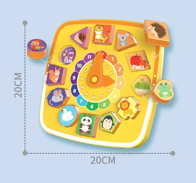 Reloj Didáctico de Formas y Colores