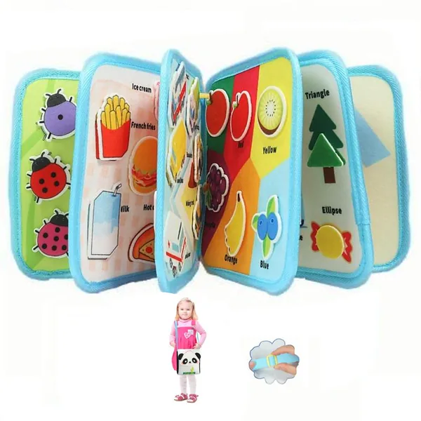 Libro Sensorial de Fieltro Montessori