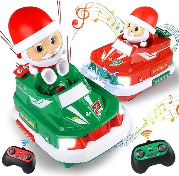 Coches RC de Choque Navidad con Figuras Expulsables