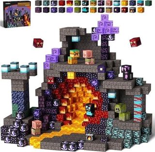 Cueva de Lava – Set de Bloques Magnéticos de Construcción (16 piezas, 2.5 mm imán, 15.5 N.W.)