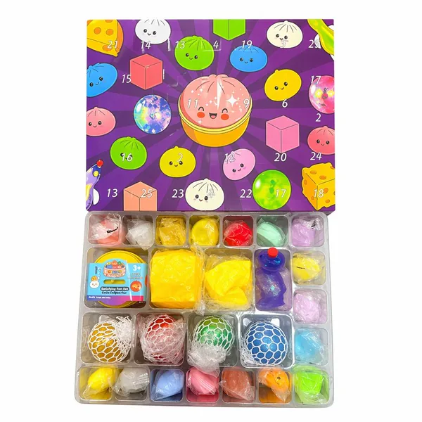Calendario de Cuenta Regresiva Misterioso Baozi 24 Días – Fidget Squishy Sorpresa