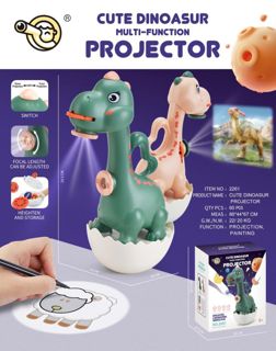 Proyector de Dibujo Dinosaurio Bloquelandia – Juguete para Colorear con Proyección