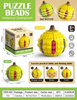 Spinner Fruta Mágica Durian – Cubo Laberinto Antiestrés Giratorio 360°