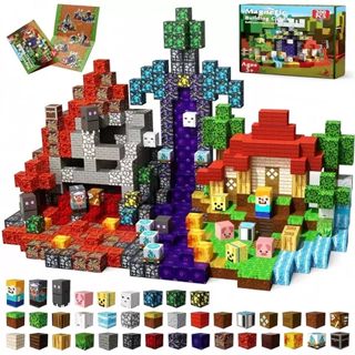 Set de 200 piezas Bloques Magnéticos Hell Forest – Bloques de Construcción Magnéticos para Mayoreo