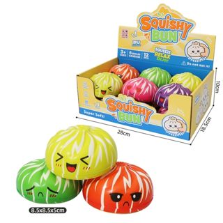 Conejito Squishy Rayas de Cebra – Display Box